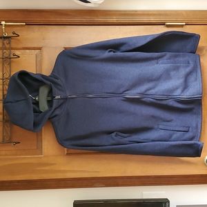 Cat & Jack dark blue zip hoodie, size 14/16, NWOT